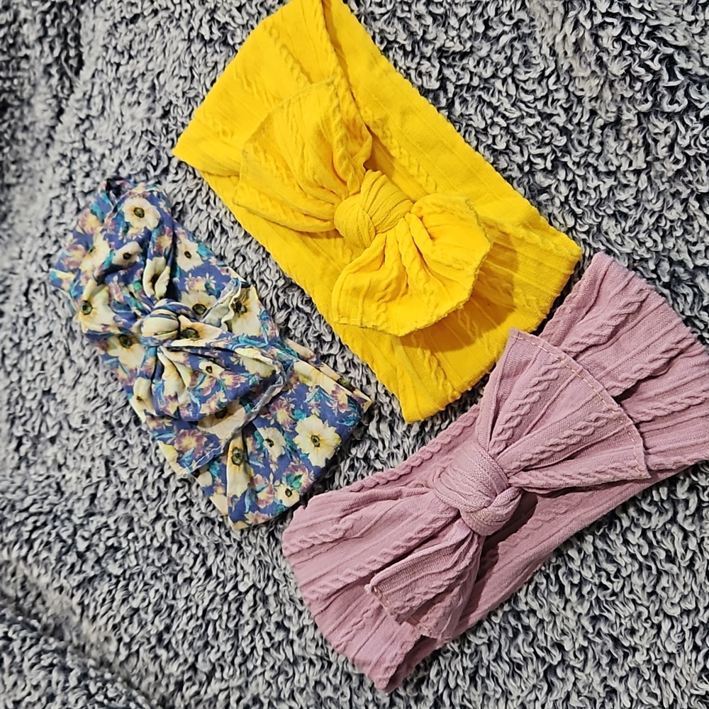 Assorted Baby Head Wrap Bows